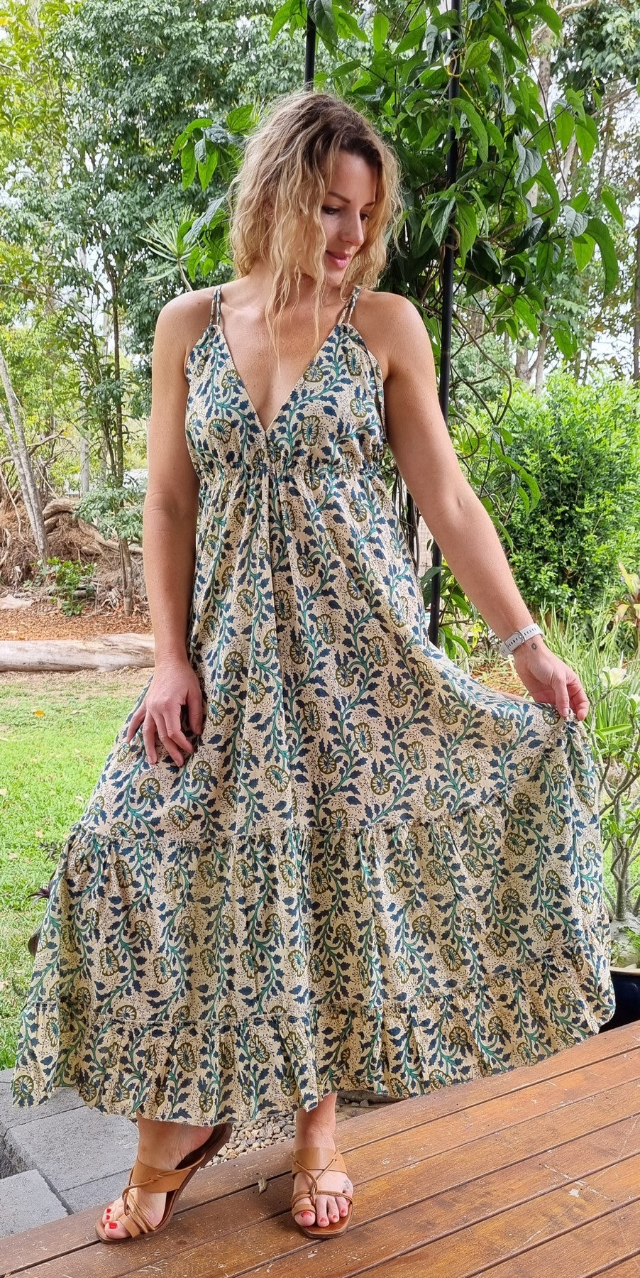 Carly Cotton Halter Dress
