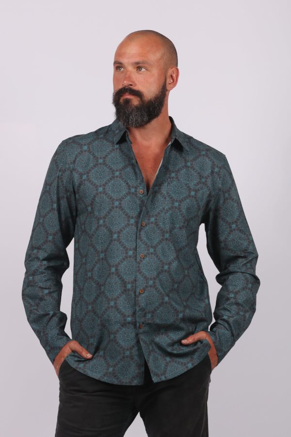 Dark Night long sleeve Shirt by Skumi