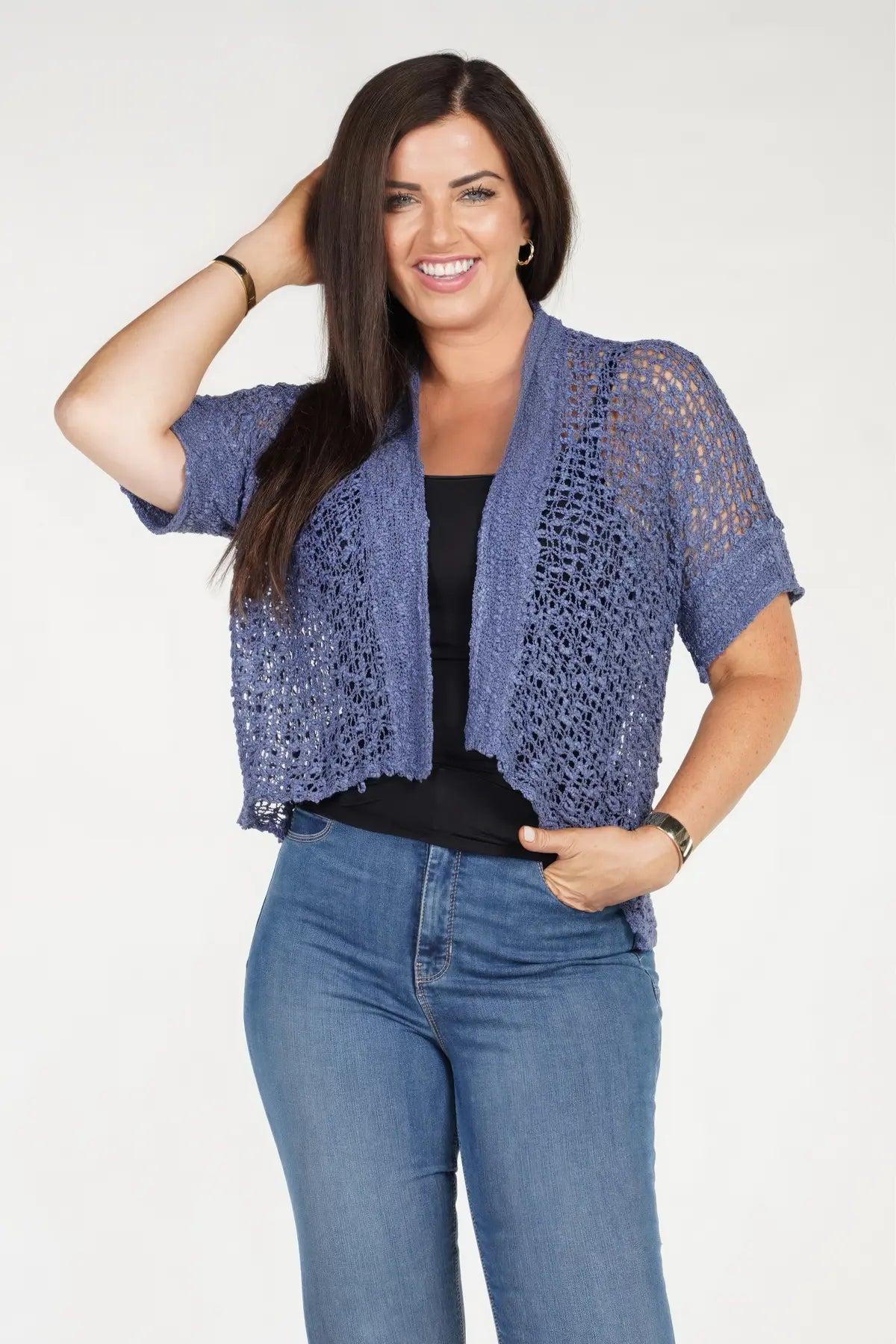 Indah knit short jacket