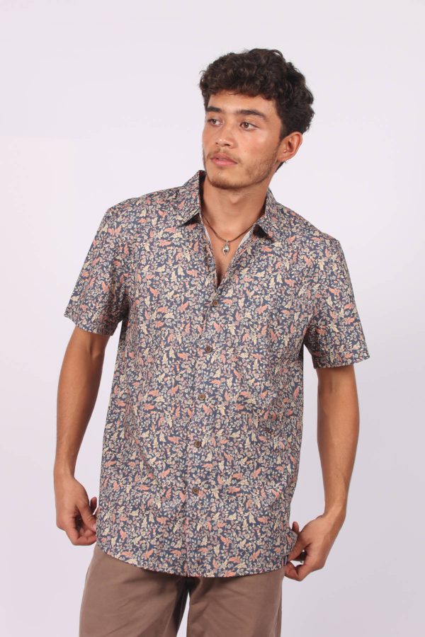 Leafy Flow short sleeve Shirt by Skumi