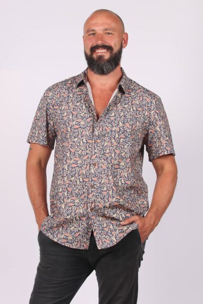 Leafy Flow short sleeve Shirt by Skumi
