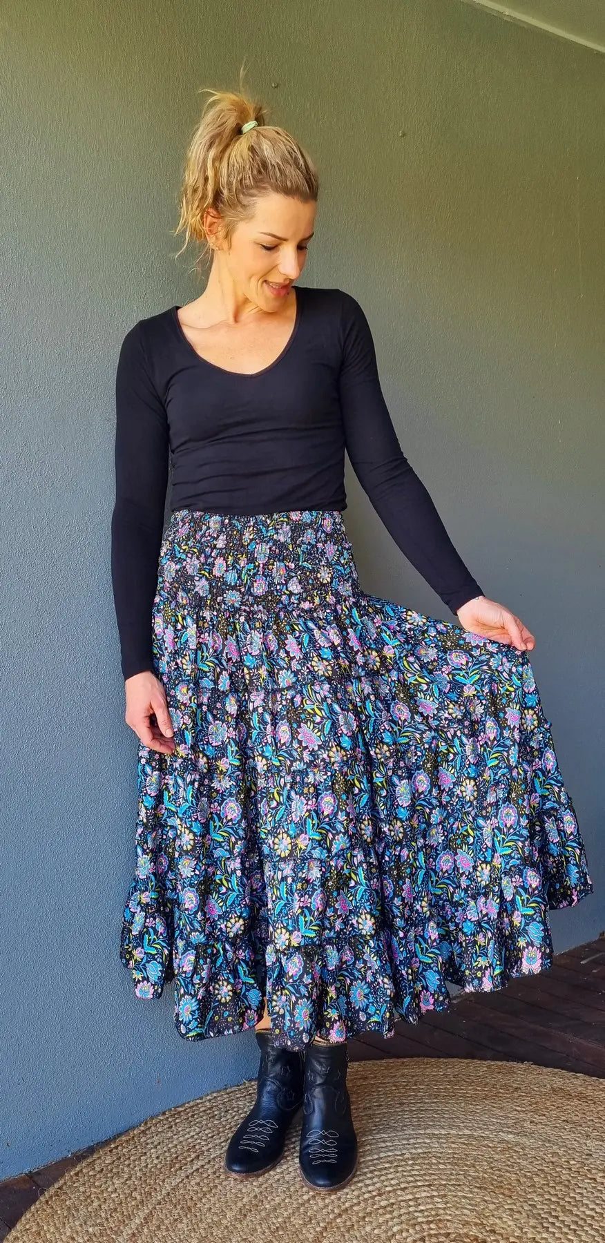 Gina Silk Gypsy Skirt