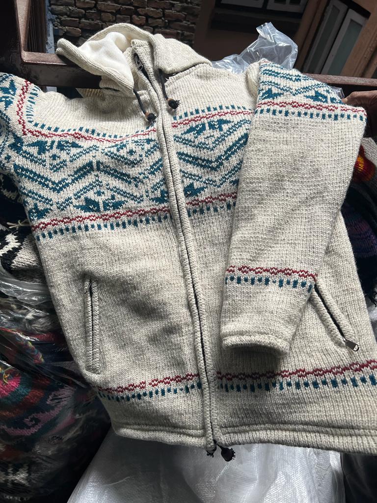 Pure Wool Zip through Jacket