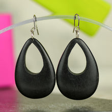 Palmwood Cut Out Drop Earrings