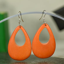Palmwood Cut Out Drop Earrings