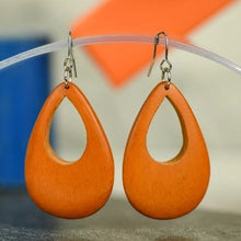 Palmwood Cut Out Drop Earrings