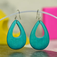 Palmwood Cut Out Drop Earrings