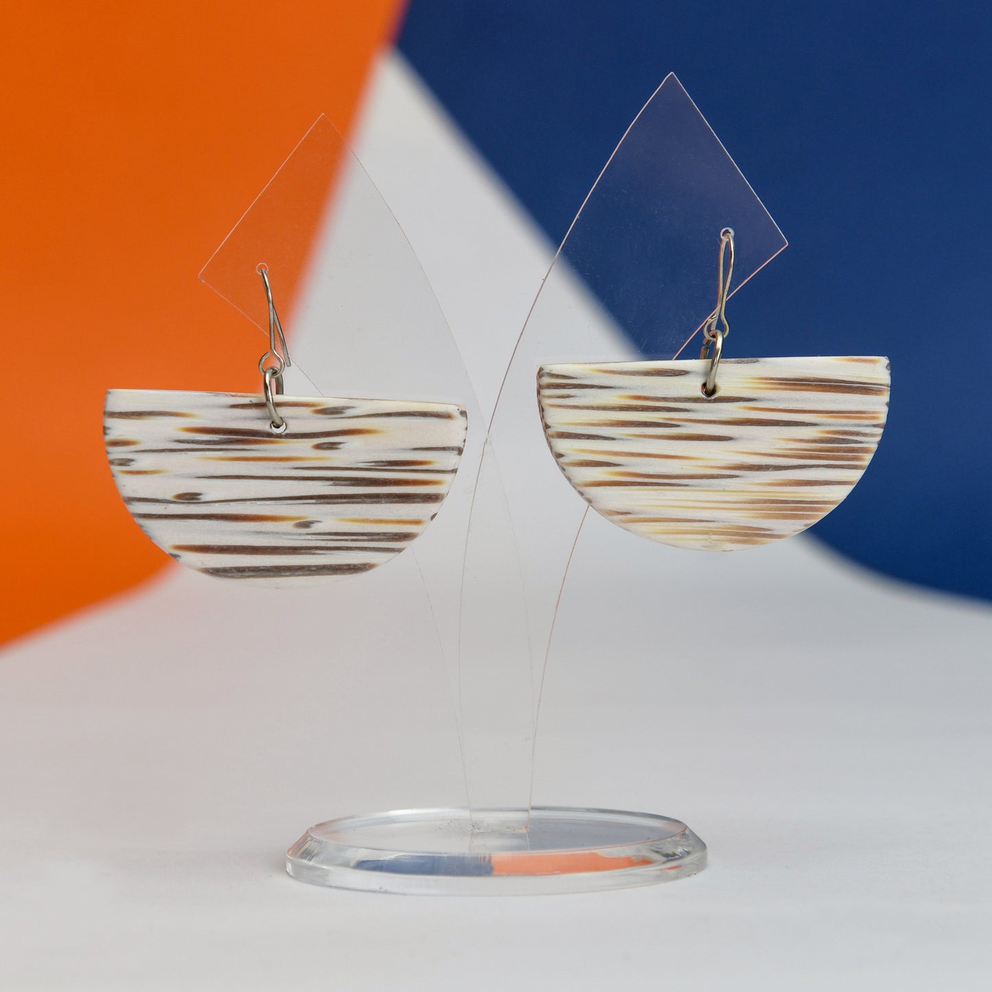 Palmwood Luna Earrings