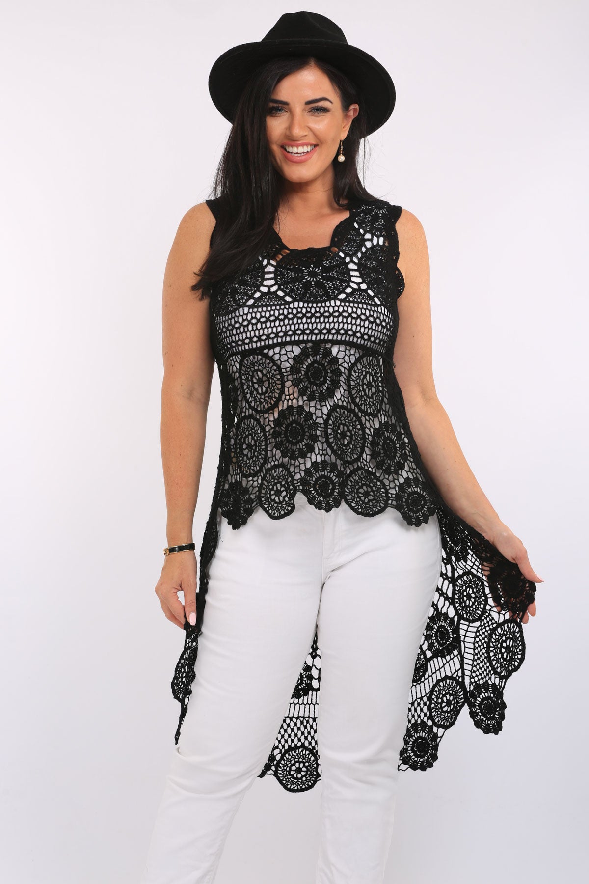 Indy longline lace top