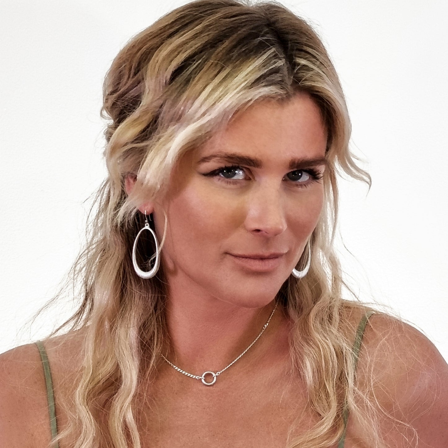 Love Bomb Oval Hoop Earrings