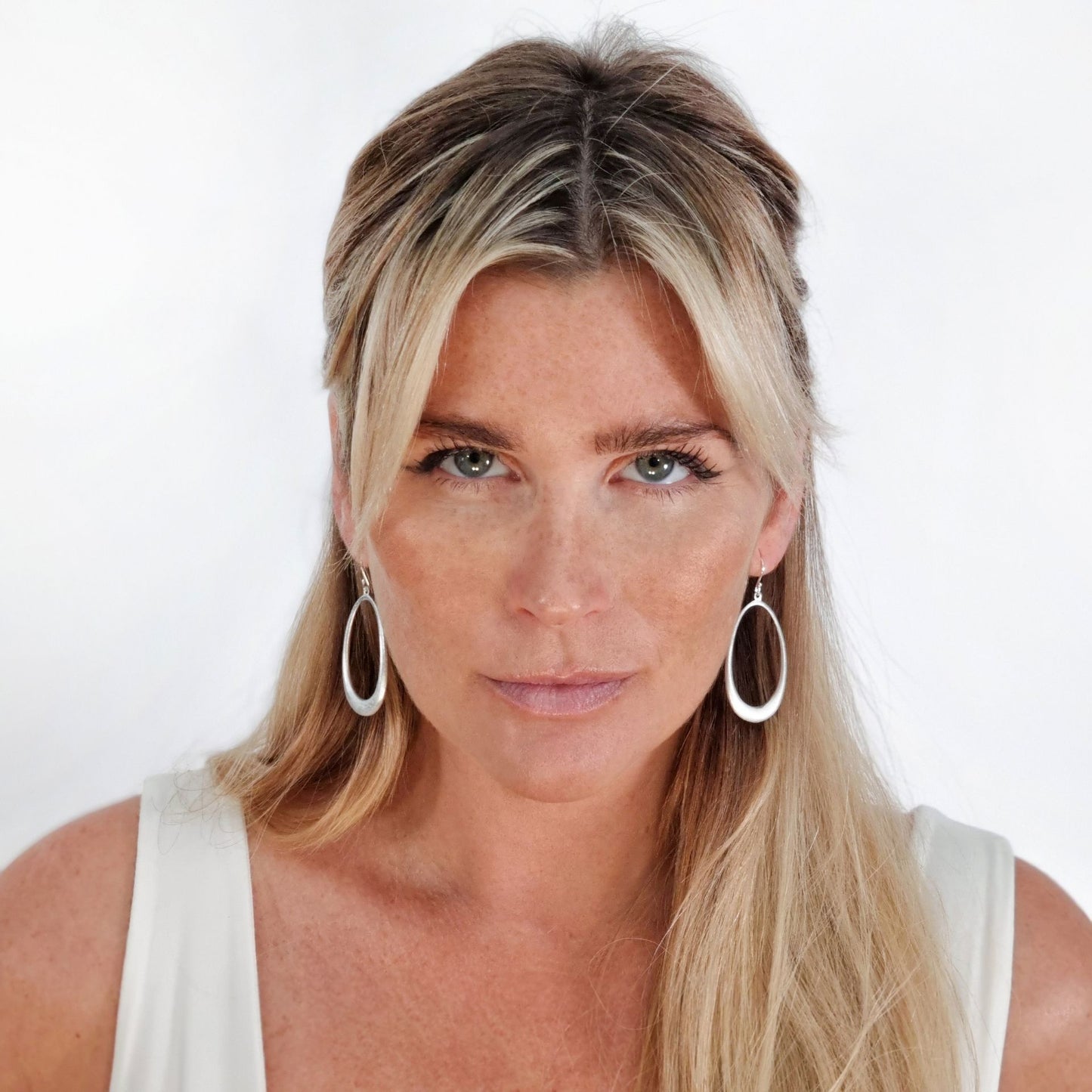 Love Bomb Oval Hoop Earrings