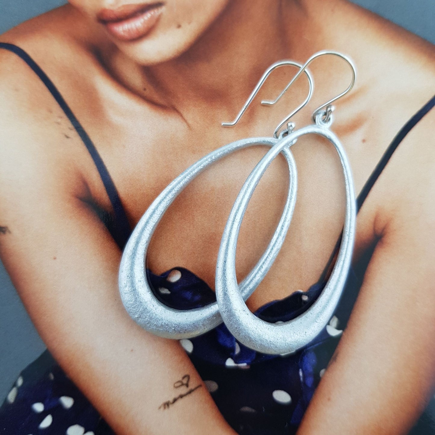 Love Bomb Oval Hoop Earrings