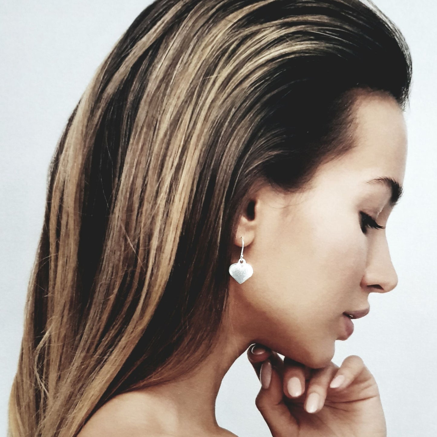 Love Bomb Solid Heart Earrings