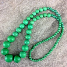 Lola Long Wooden Necklace (many colour options)