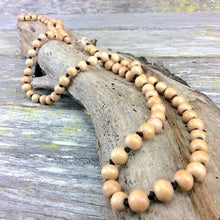 Single Lady Long Wooden Necklace (many colour options)