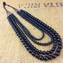 Bella 4 strand Wooden Necklace (many colour options)