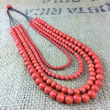 Bella 4 strand Wooden Necklace (many colour options)