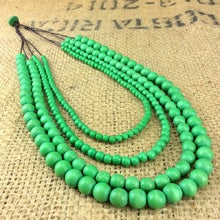 Bella 4 strand Wooden Necklace (many colour options)
