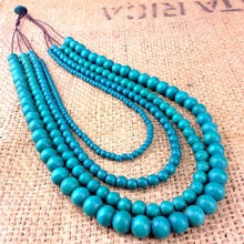 Bella 4 strand Wooden Necklace (many colour options)