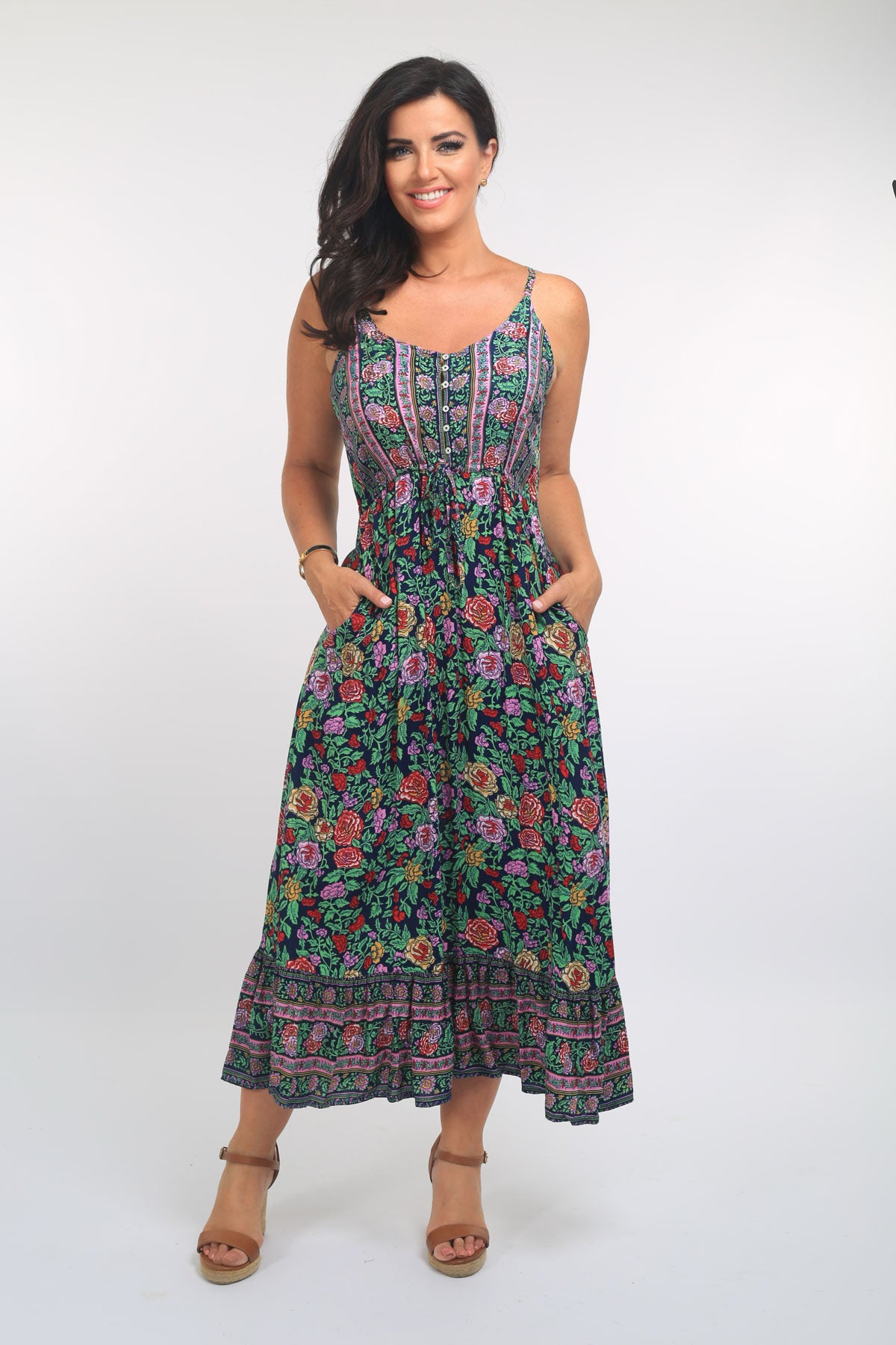 Sassy Strappy Maxi Dress
