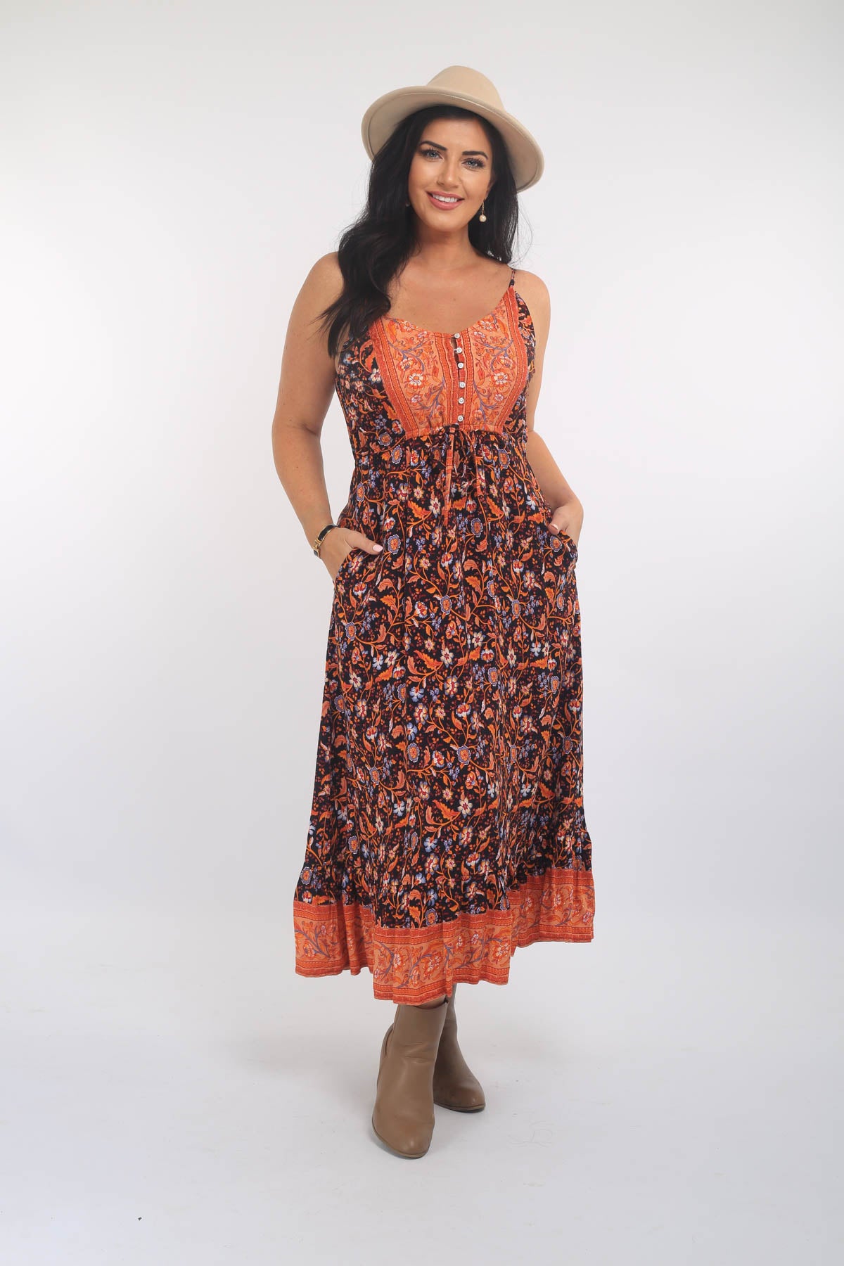 Sassy Strappy Maxi Dress
