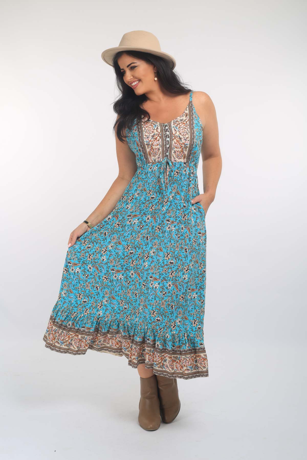 Sassy Strappy Maxi Dress