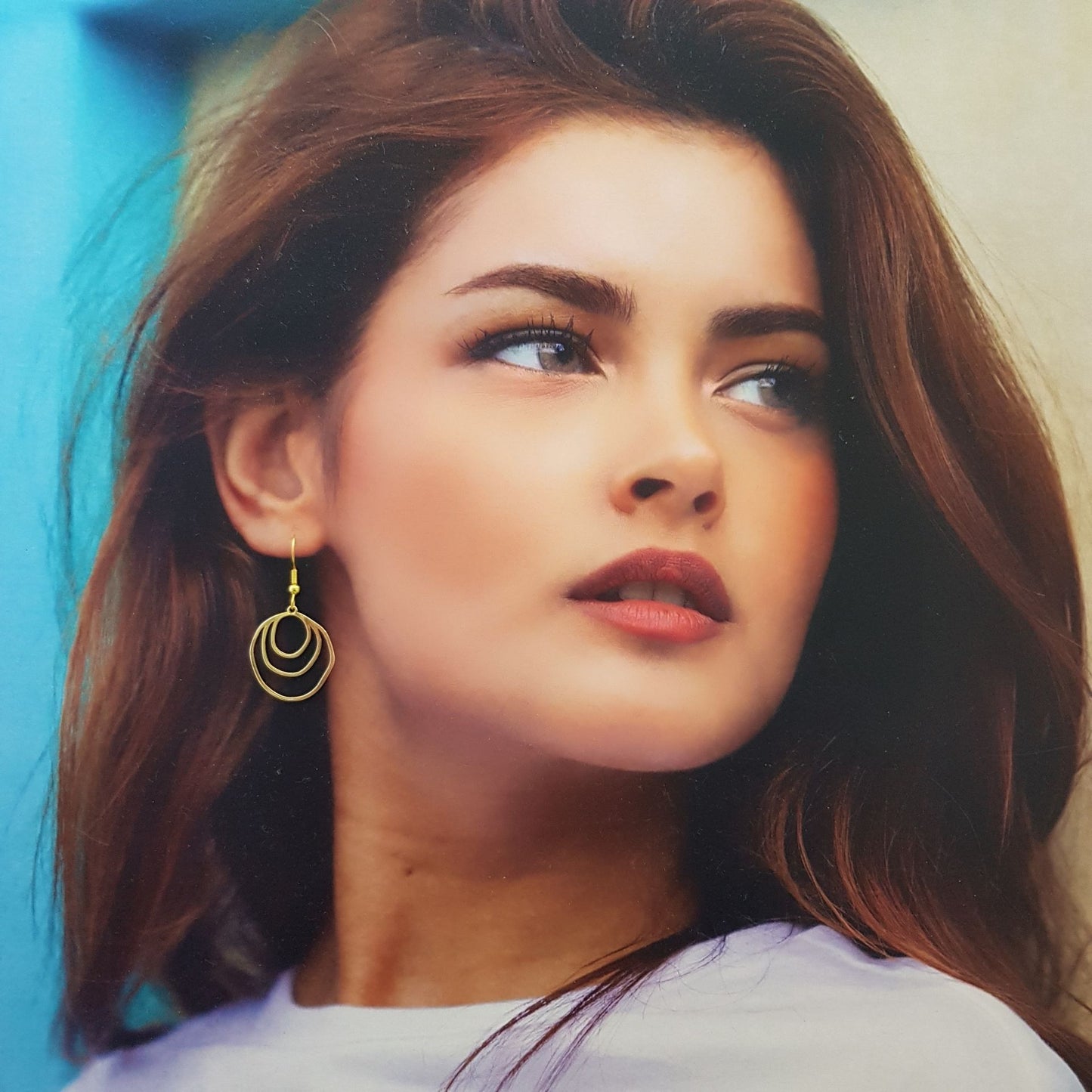 Salt of the Blue 18K Gold Plated Earrings