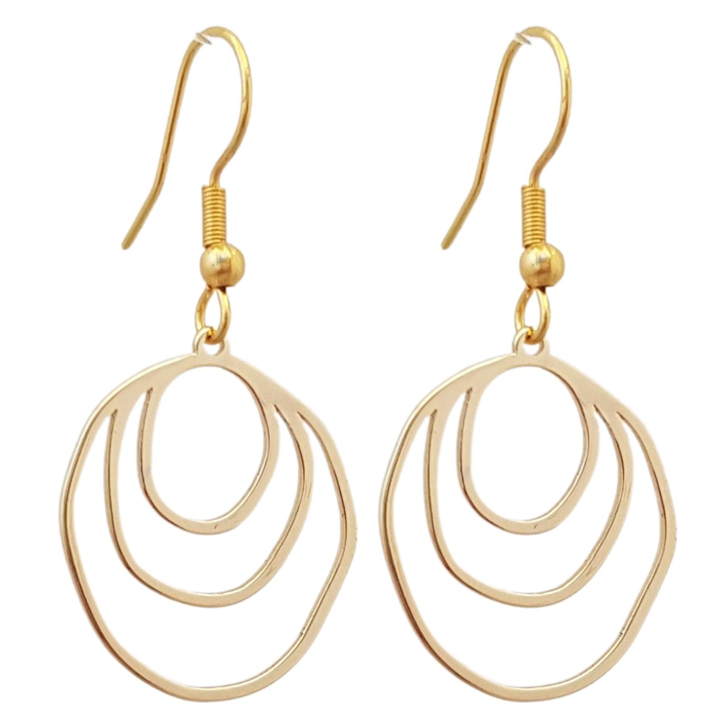 Salt of the Blue 18K Gold Plated Earrings