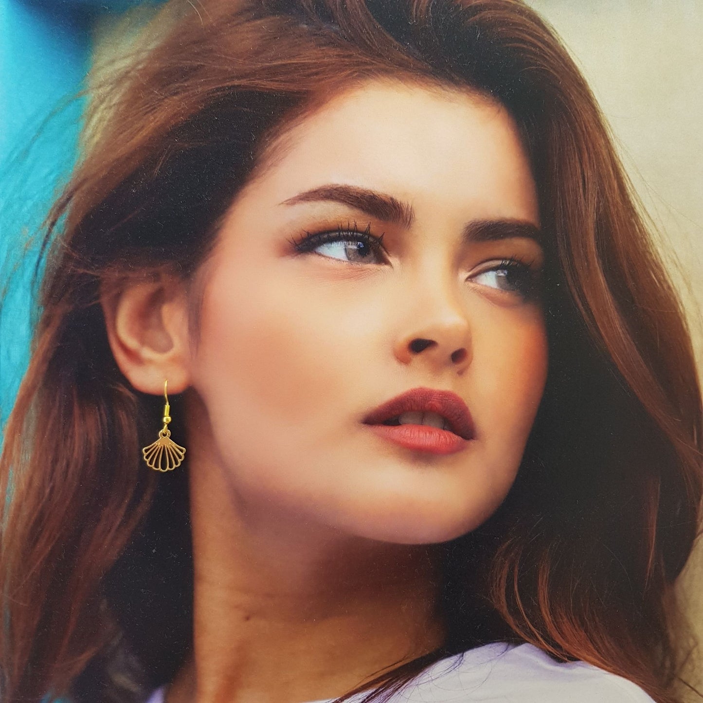 Salt of the Blue 18K Gold Plated Earrings
