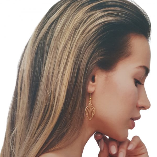 Salt of the Blue 18K Gold Plated Earrings