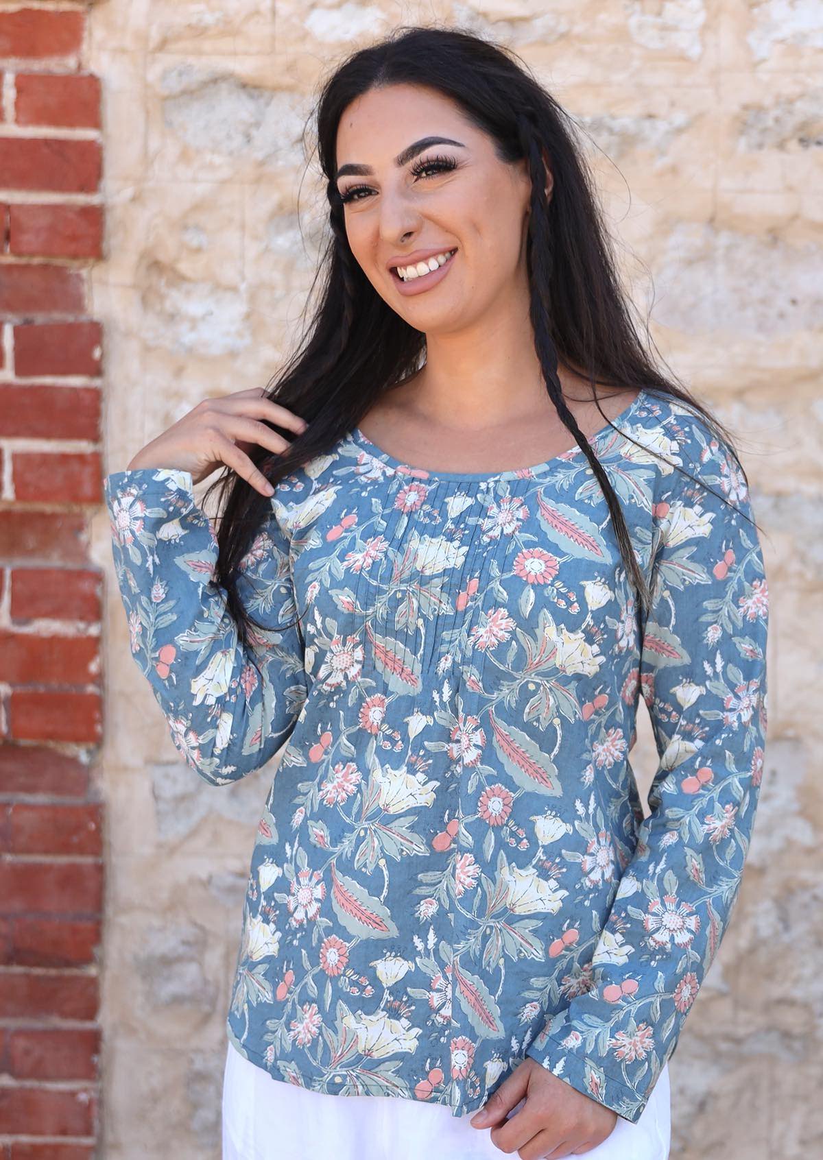 Tulsi Long Sleeve top Poppy