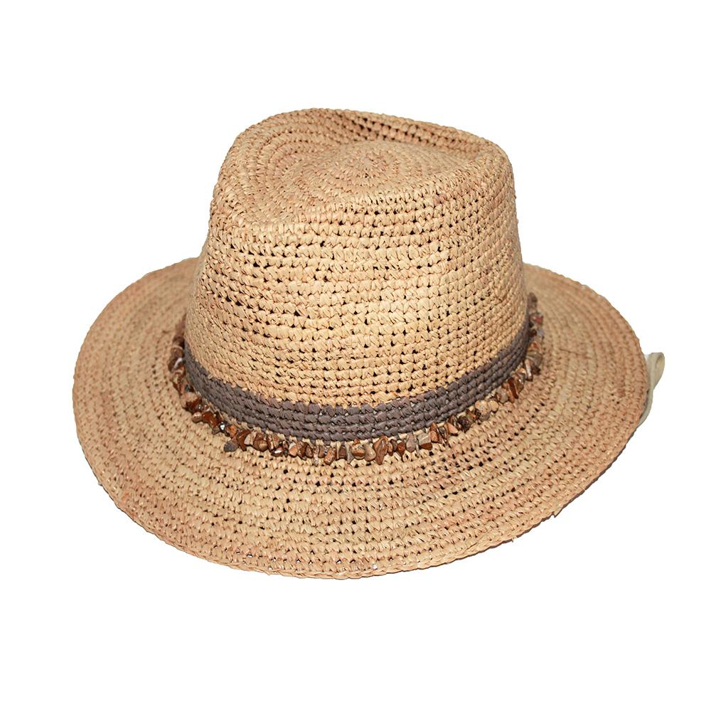 Christine Raffia Fedora - RL763