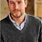 Men's Classic V Neck Jumper - Charcoal