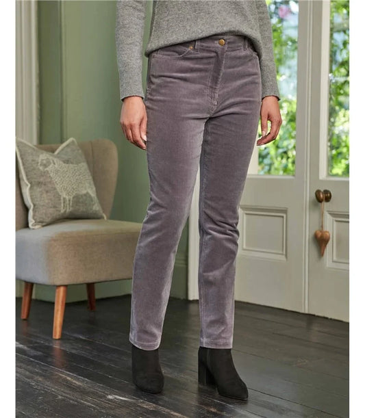 Organic Cotton Cord Jeans - Grey