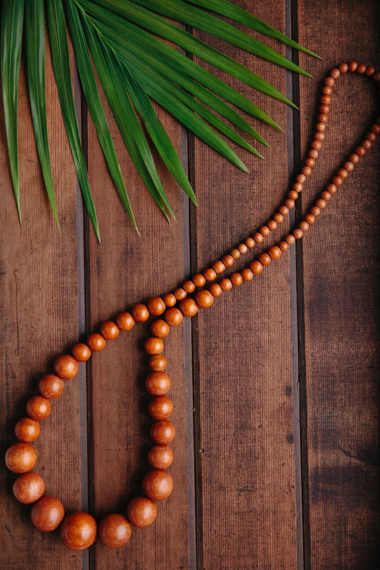 Lola Long Wooden Necklace (many colour options)