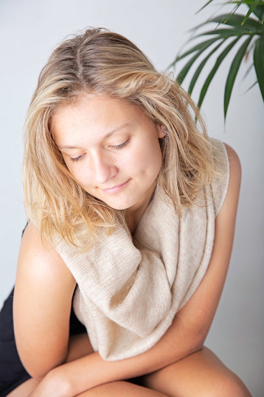 Tibetan Shawl naturals