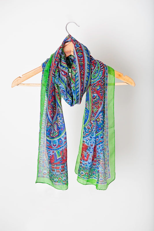 Lightweight silk scarf