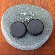 Lucinda Wooden Disc Hook Earrings - Many Colour Variants