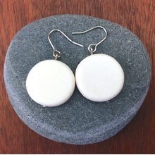 Lucinda Wooden Disc Hook Earrings - Many Colour Variants