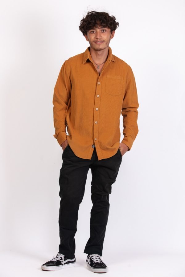 Corduroy Long Sleeve Shirt by Skumi