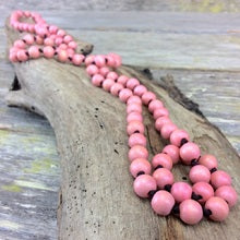 Single Lady Long Wooden Necklace (many colour options)