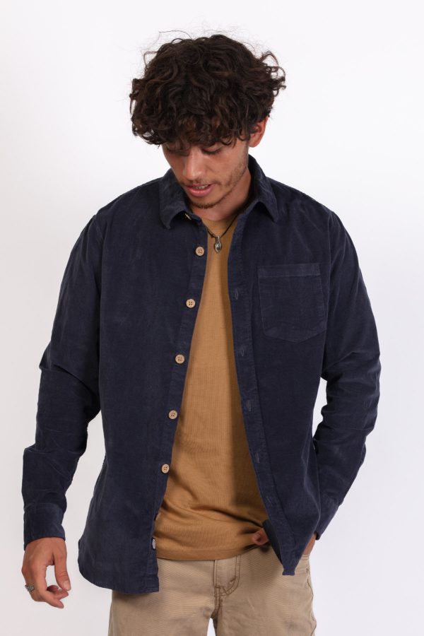 Corduroy Long Sleeve Shirt by Skumi