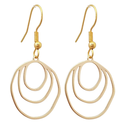 Salt of the Blue 18K Gold Plated Earrings