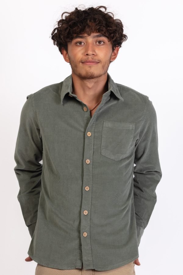 Corduroy Long Sleeve Shirt by Skumi