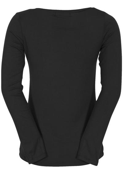 V Neck Stretch Long Sleeved T Rayon