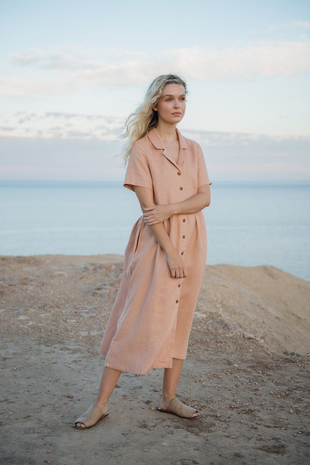 Shirt Dress in Hemp