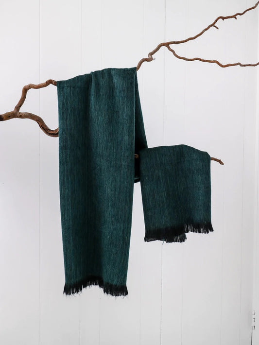 Classic Alpaca Scarf - Forest Green