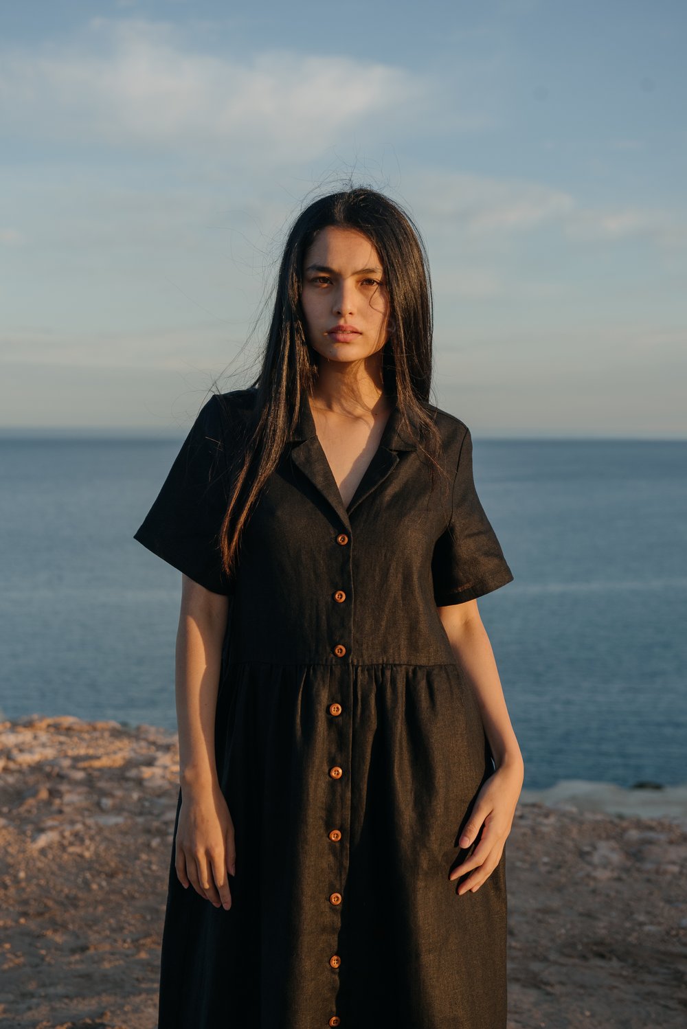 Shirt Dress in Hemp