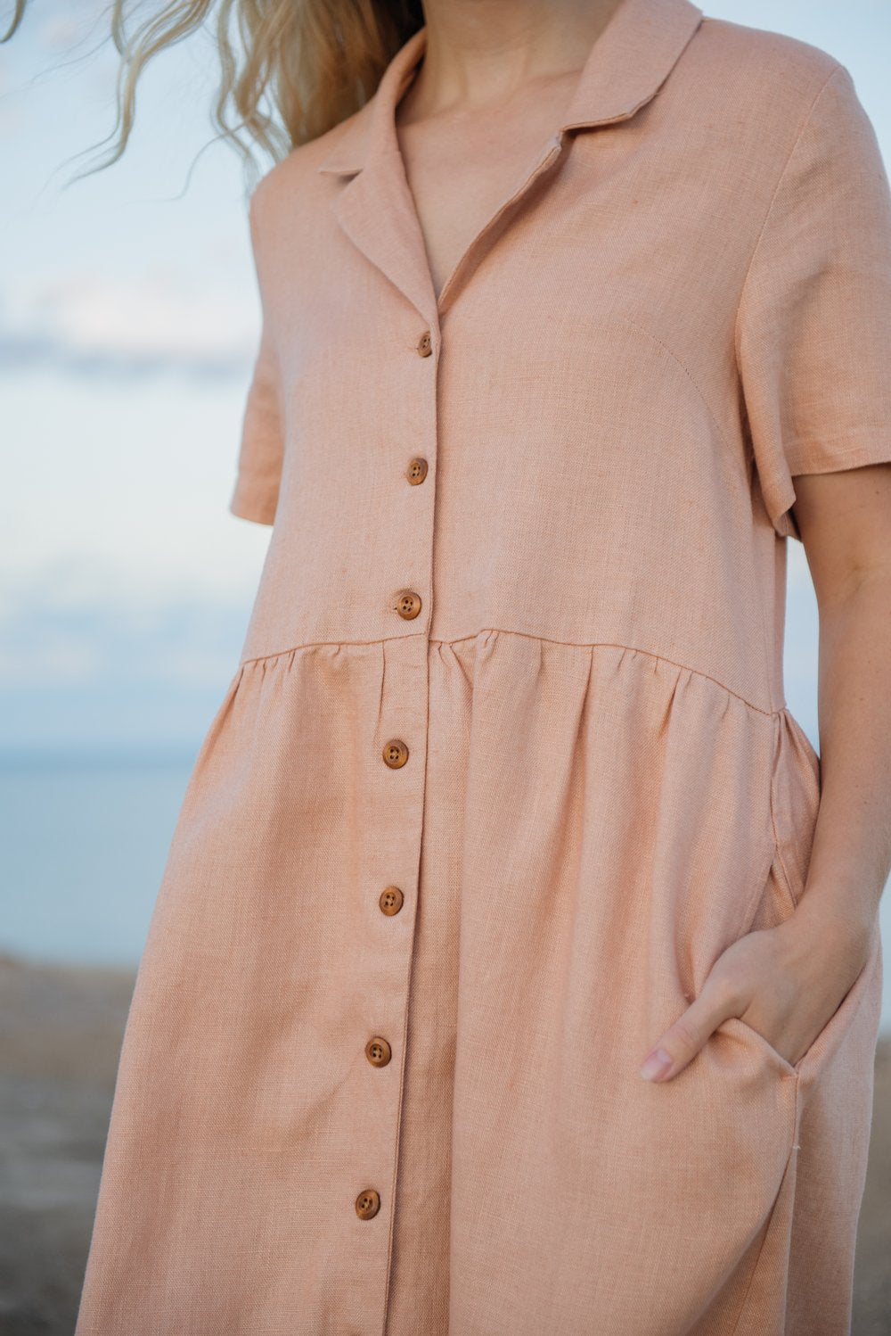 Shirt Dress in Hemp