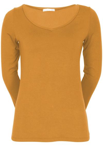 V Neck Stretch Long Sleeved T Rayon